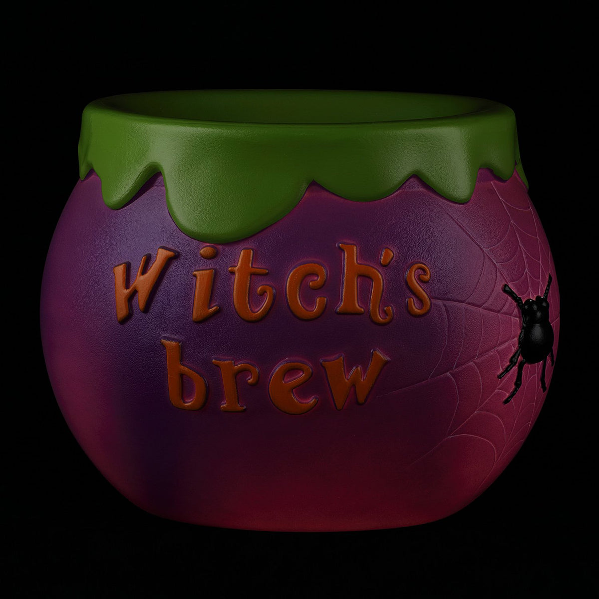 14 in. Cauldron Lit Blow Mold Candy Bowl - image 4