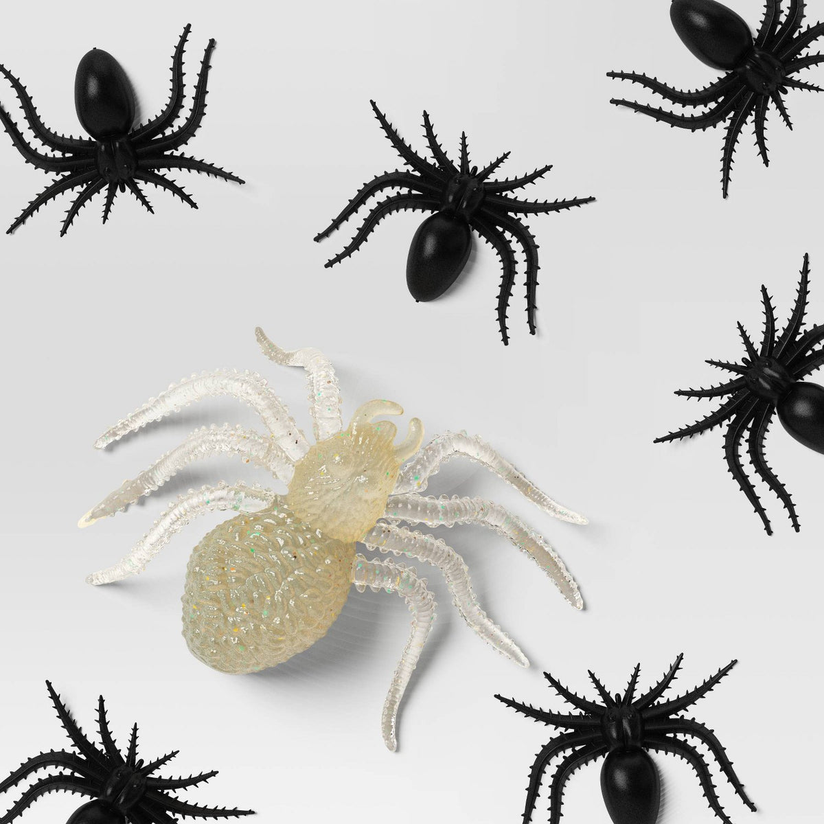 150 Piece Mini Spiders Halloween Decoration Set - image 3