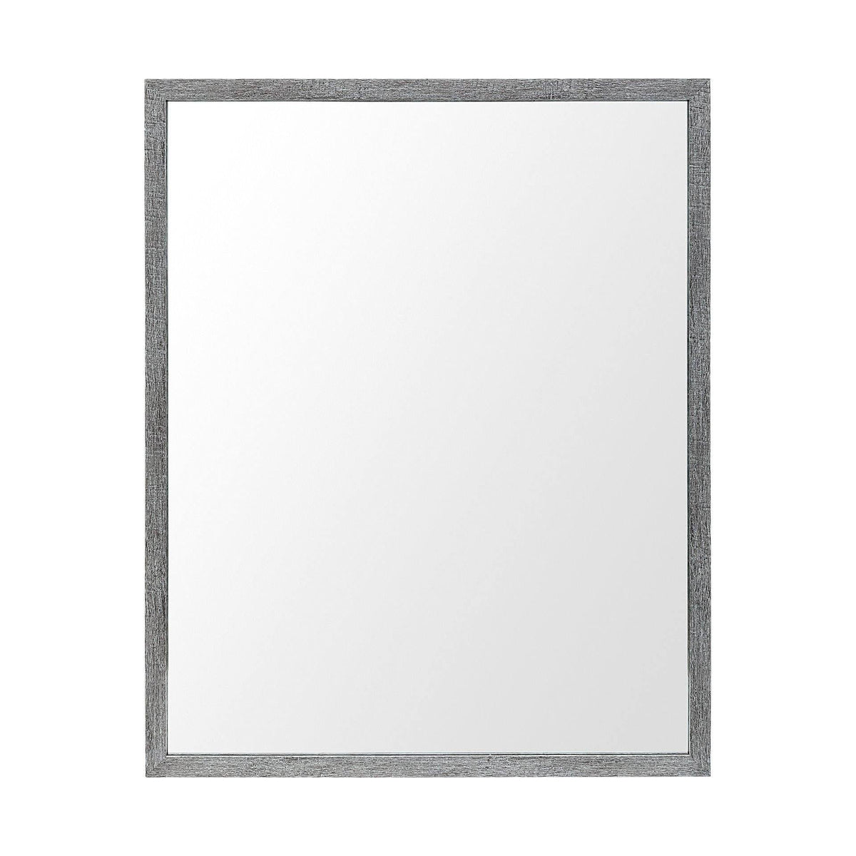 HMS Driftwood Quality Frame Accent Rectangle Grey Wall Mirror Glass Material Quality Wall Decor