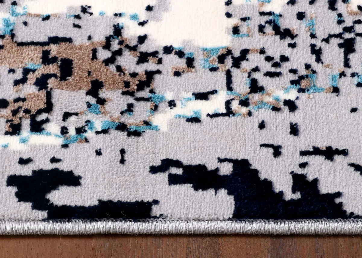 Turkish Earth Tone Abstract Rug – Machine-Made | Jute Backing | Warm Neutrals