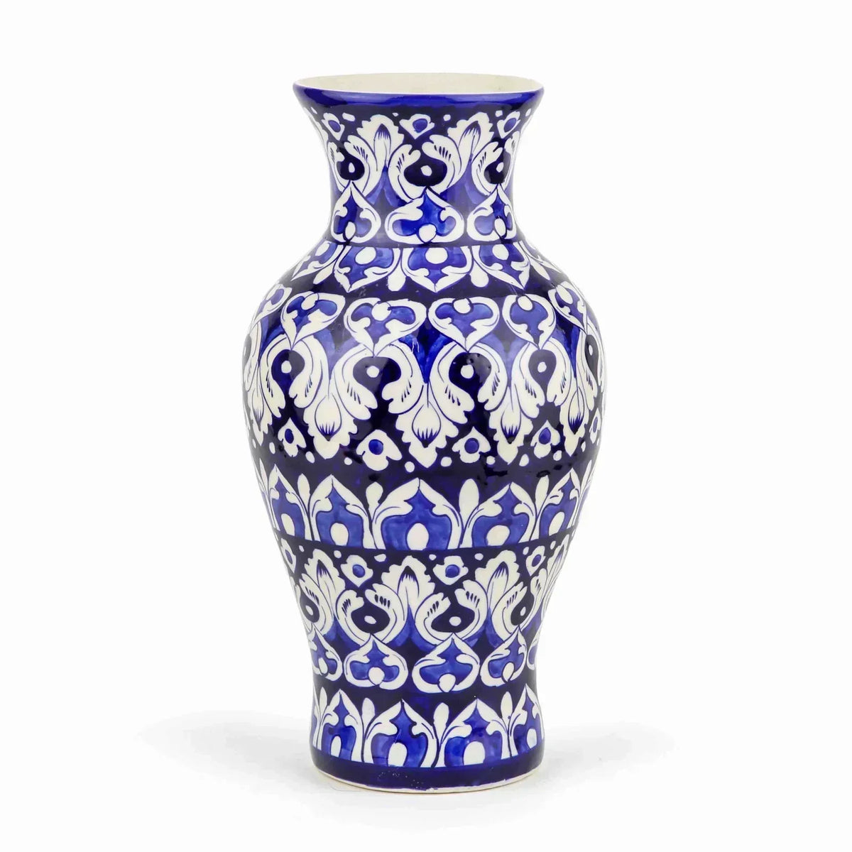 Blue Pottery Large Vase for Bouquet 43 cm