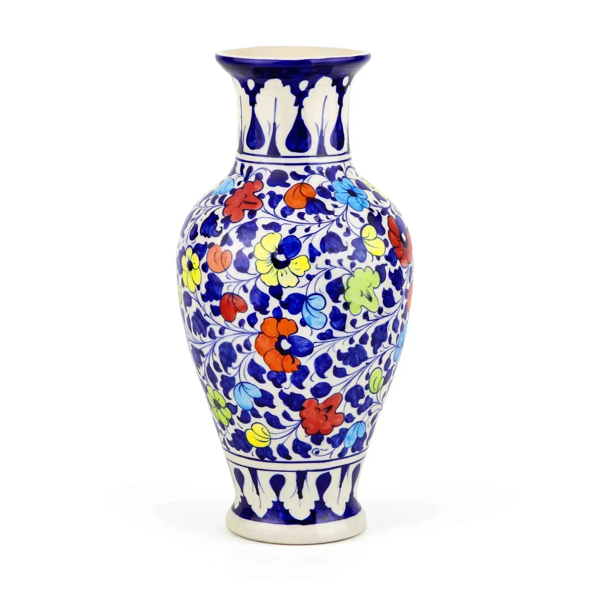 Bouquet Vase Handmade and Multicolor Handpainted Flower Vase 43 cm