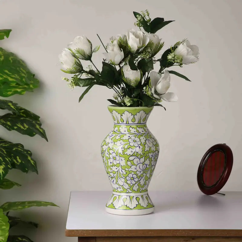 Green Amphora Vase 33 cm