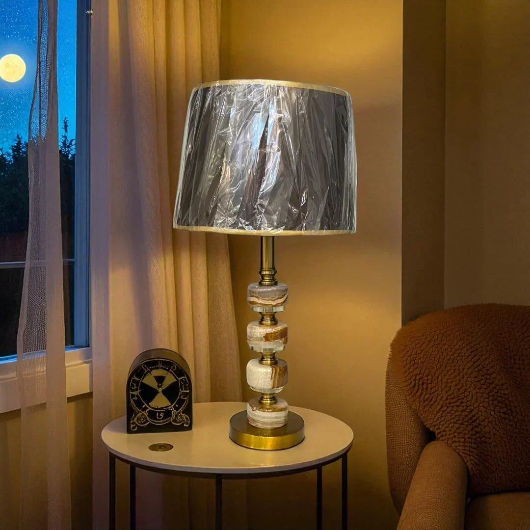 The Mireille Vintage French Brass Lamp