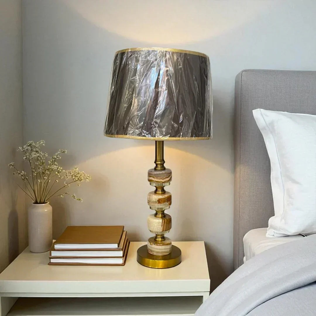 The Mireille Vintage French Brass Lamp