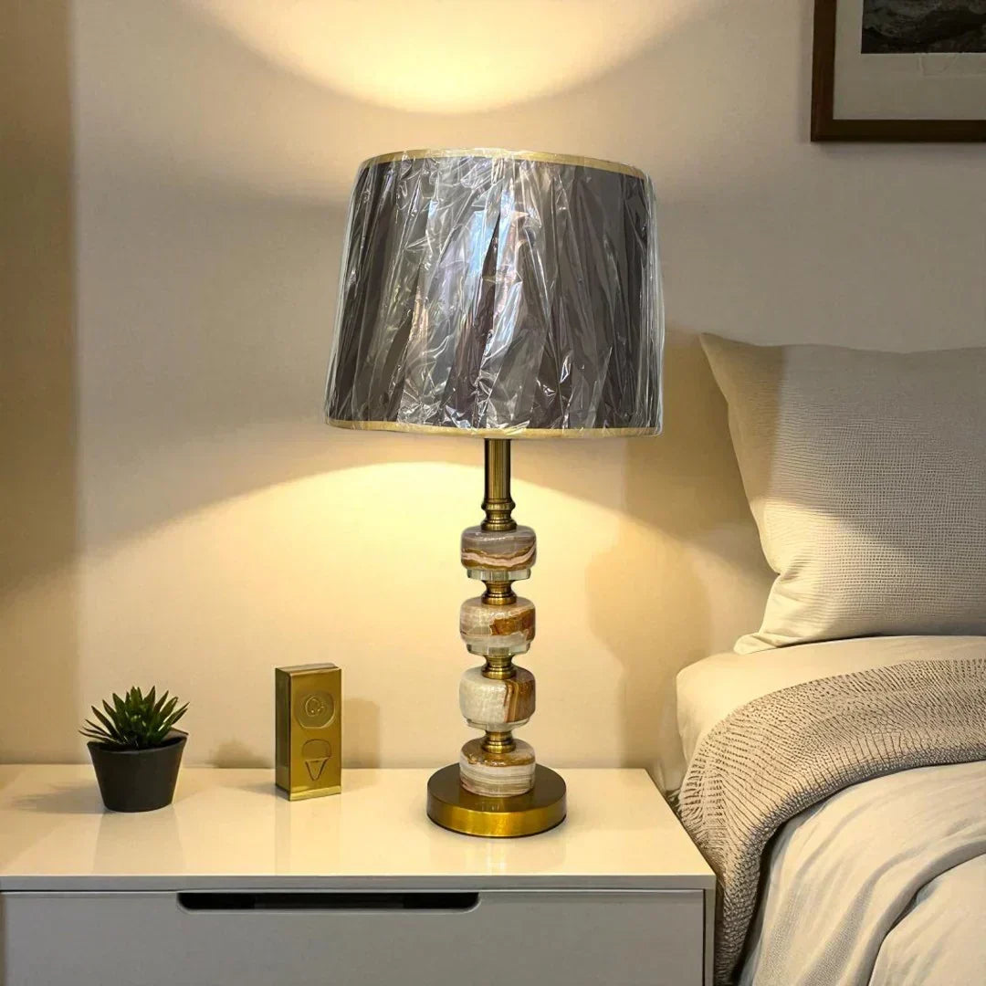 The Mireille Vintage French Brass Lamp