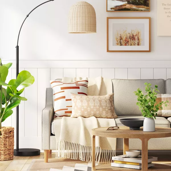 Addison Arc Floor Lamp with Natural