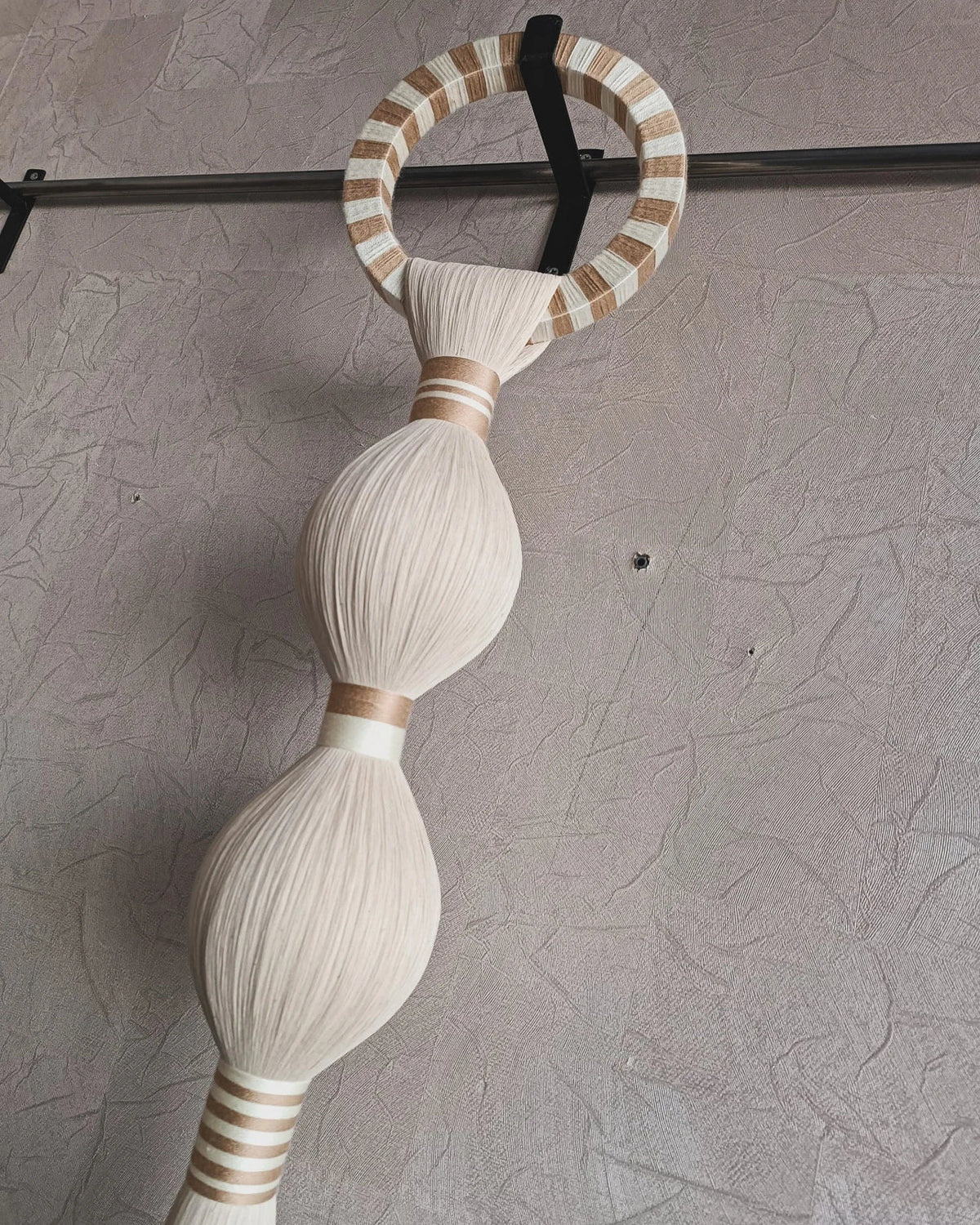 Handmade Boho Woven Art with Tassels