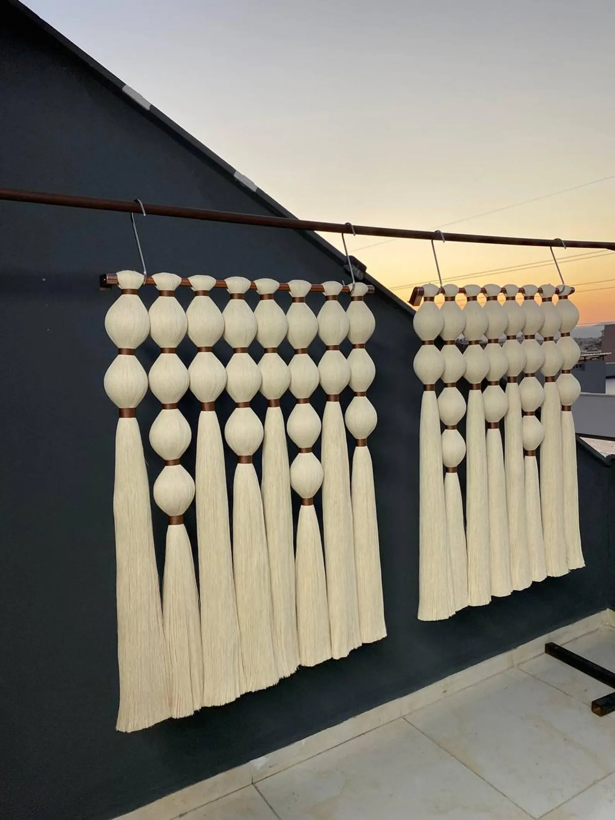 modern macrame tapestry
