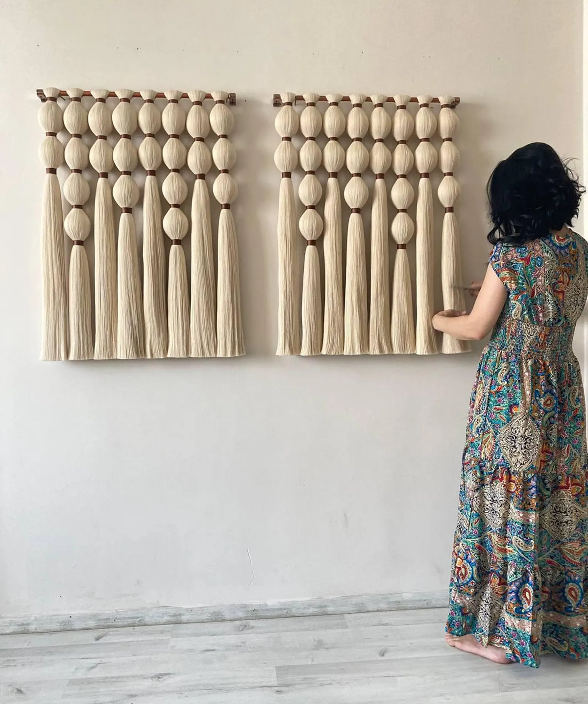 modern macrame tapestry