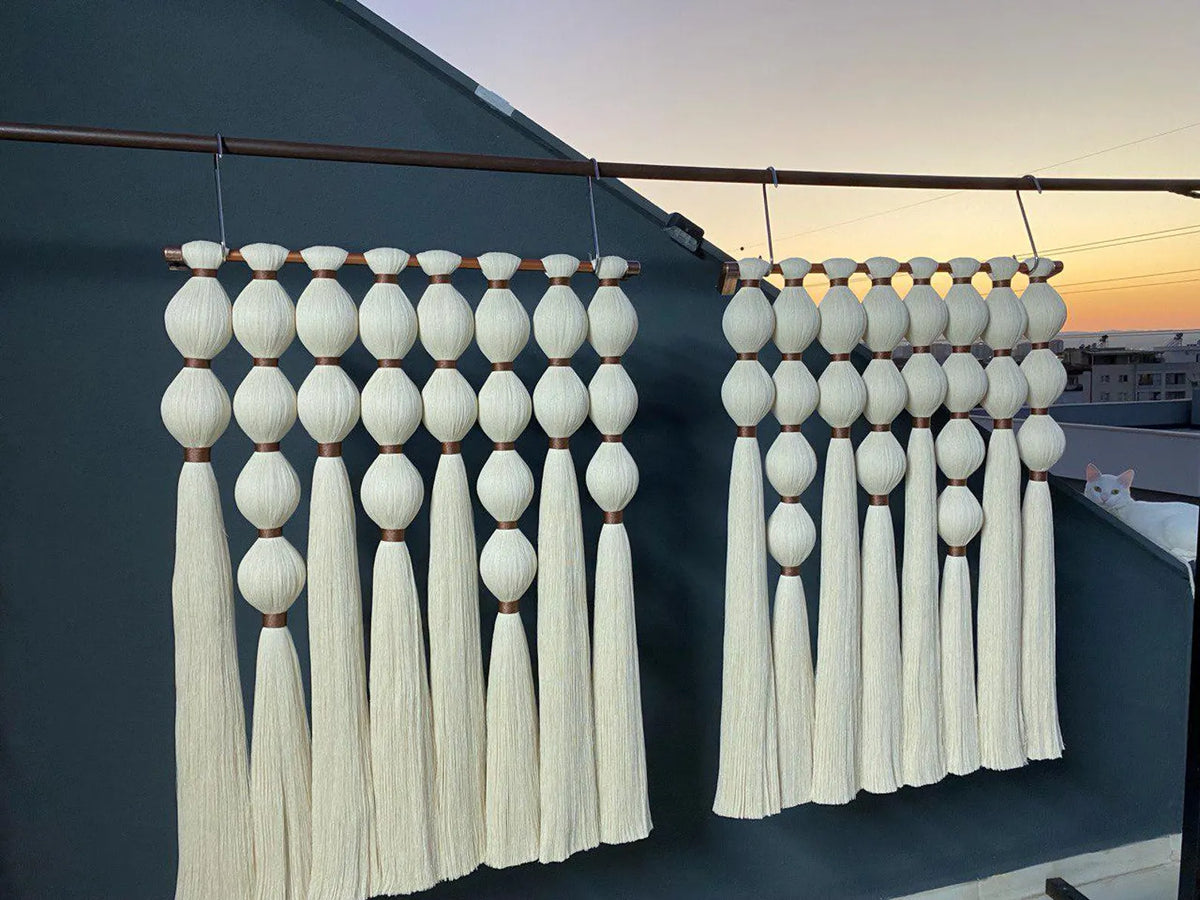 modern macrame tapestry