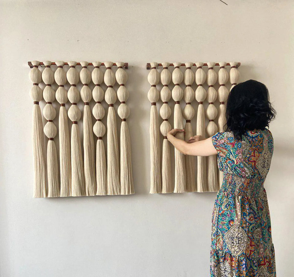 modern macrame tapestry