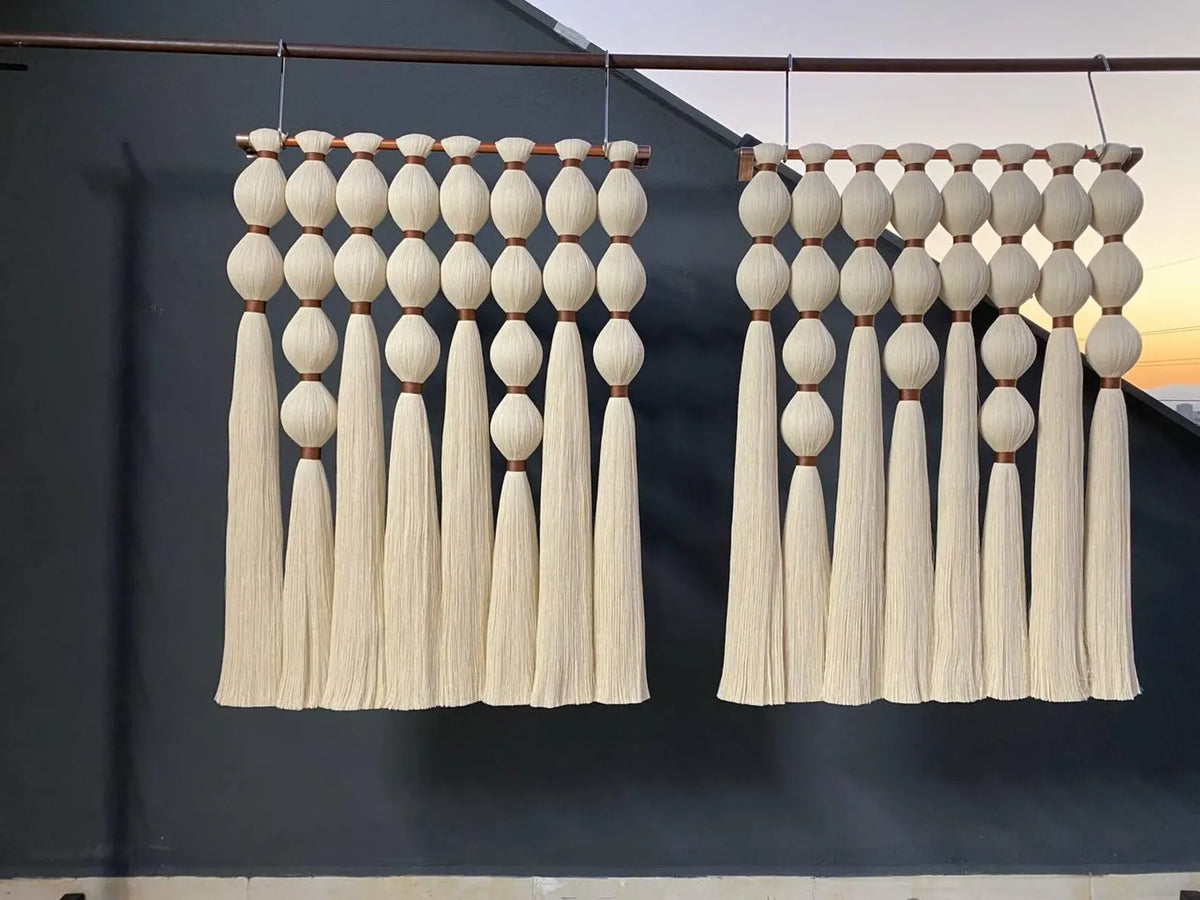 modern macrame tapestry
