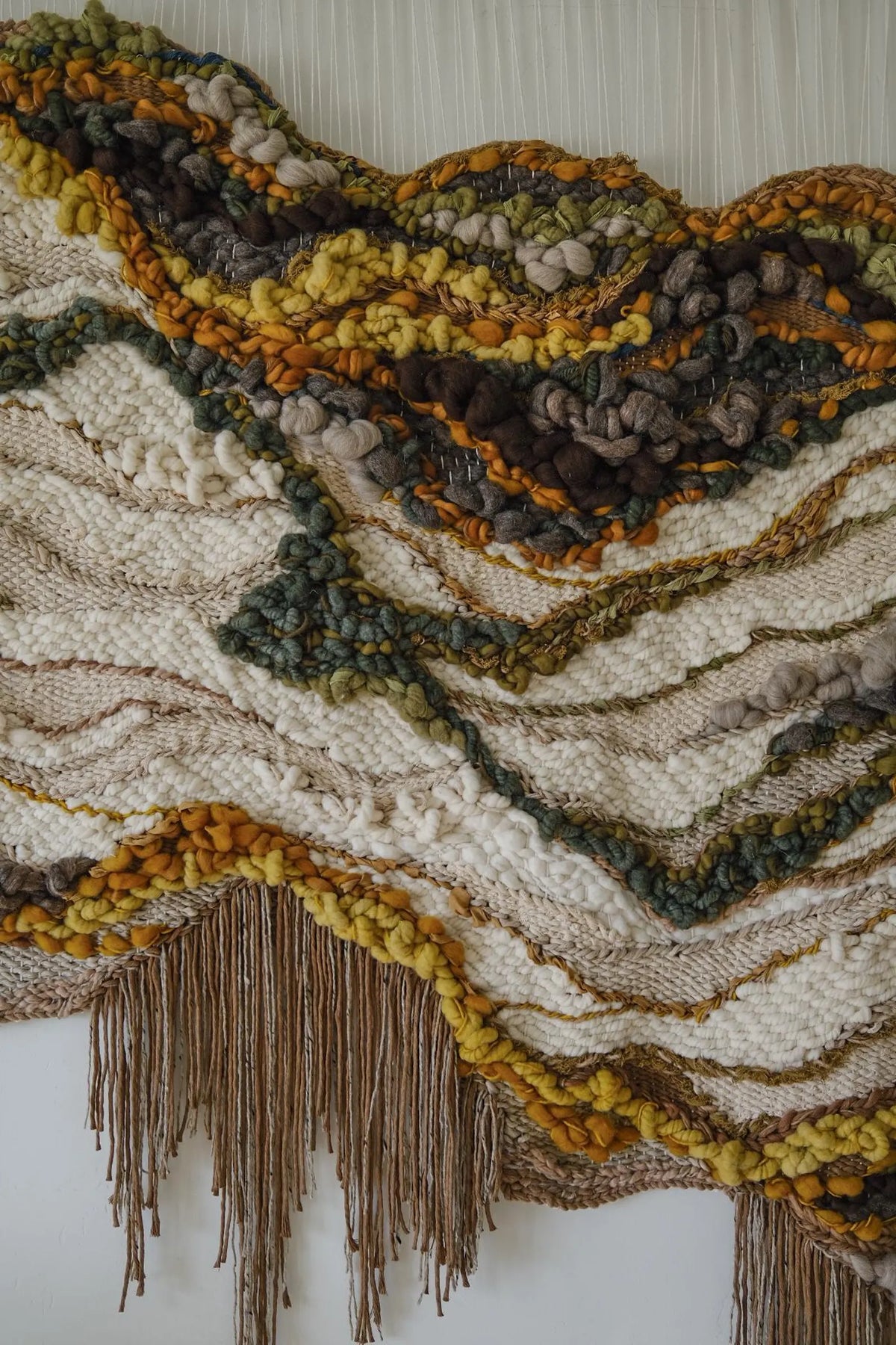 large woven wall art textile