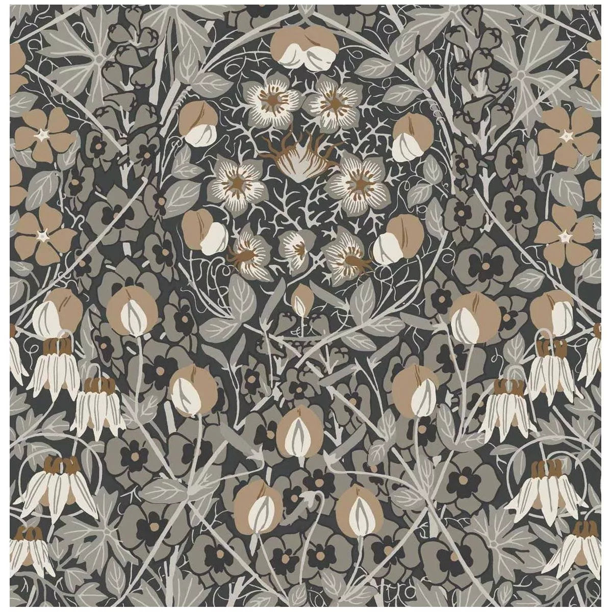 Tulip Garden Peel and Stick Wallpaper: Vintage Floral