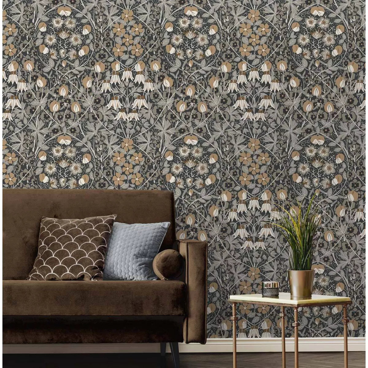 Tulip Garden Peel and Stick Wallpaper: Vintage Floral