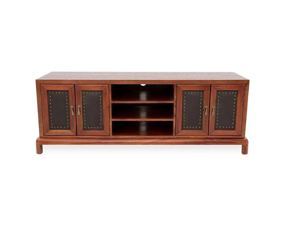Bernard TV Unit(Vintage Series) Oak Plywood Brown