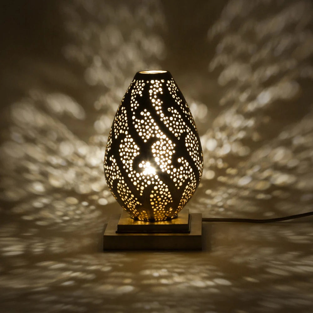 Moroccan Table Lantern – Handmade Copper Design