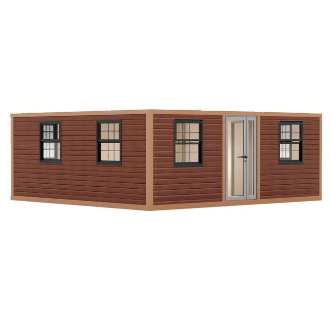Modern 20ft 2-Bedroom Folding House — Portable Prefab Container Home