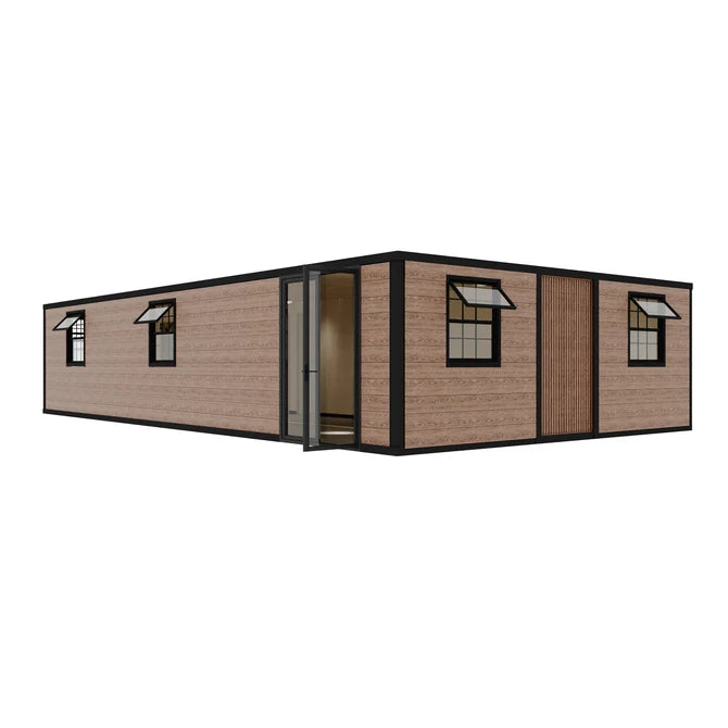 40ft Extendable 2-Bedroom Container House — Folding Prefab Home with Kitchen & Bath