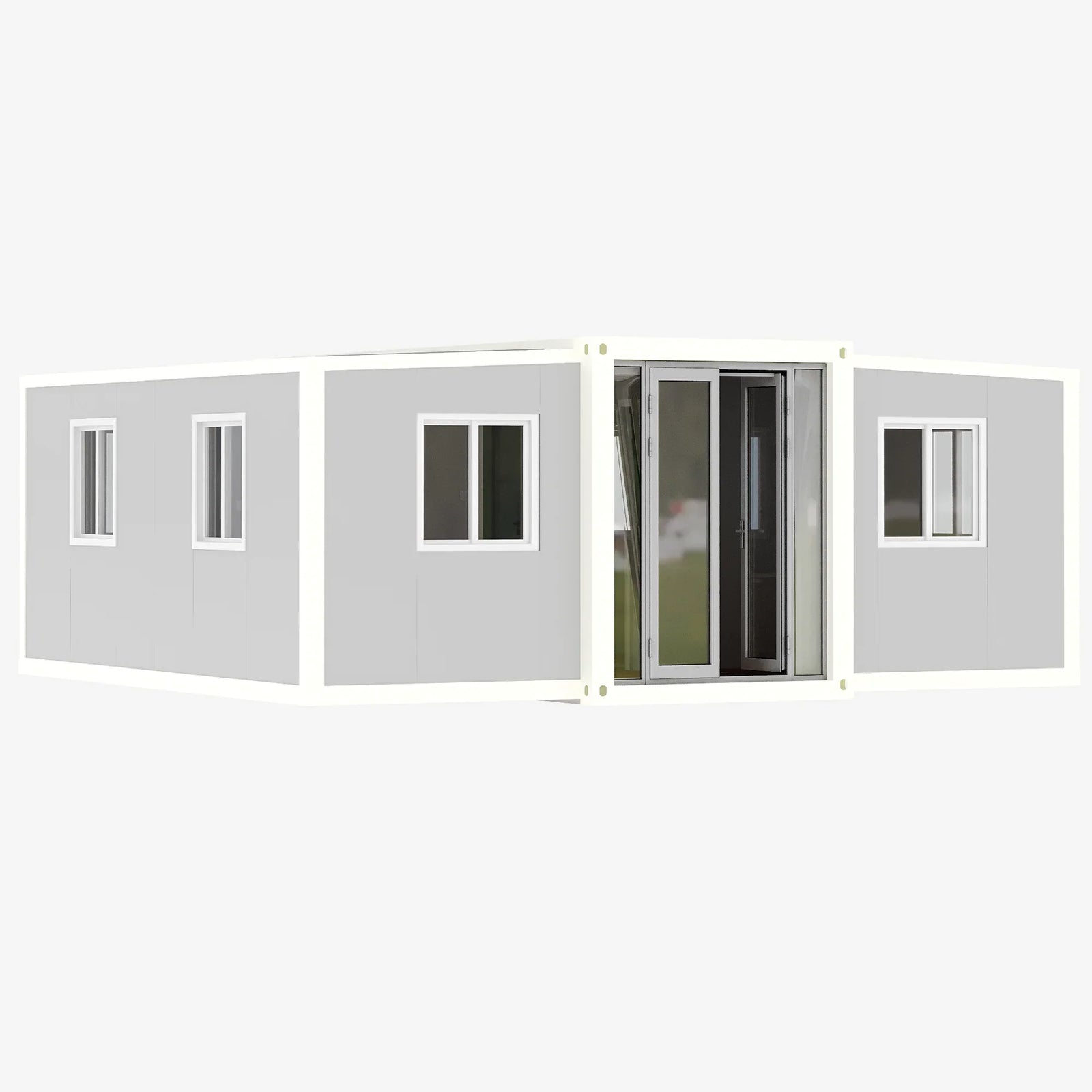 20ft Portable Prefab Modular Home Expandable Container House for Adults Living