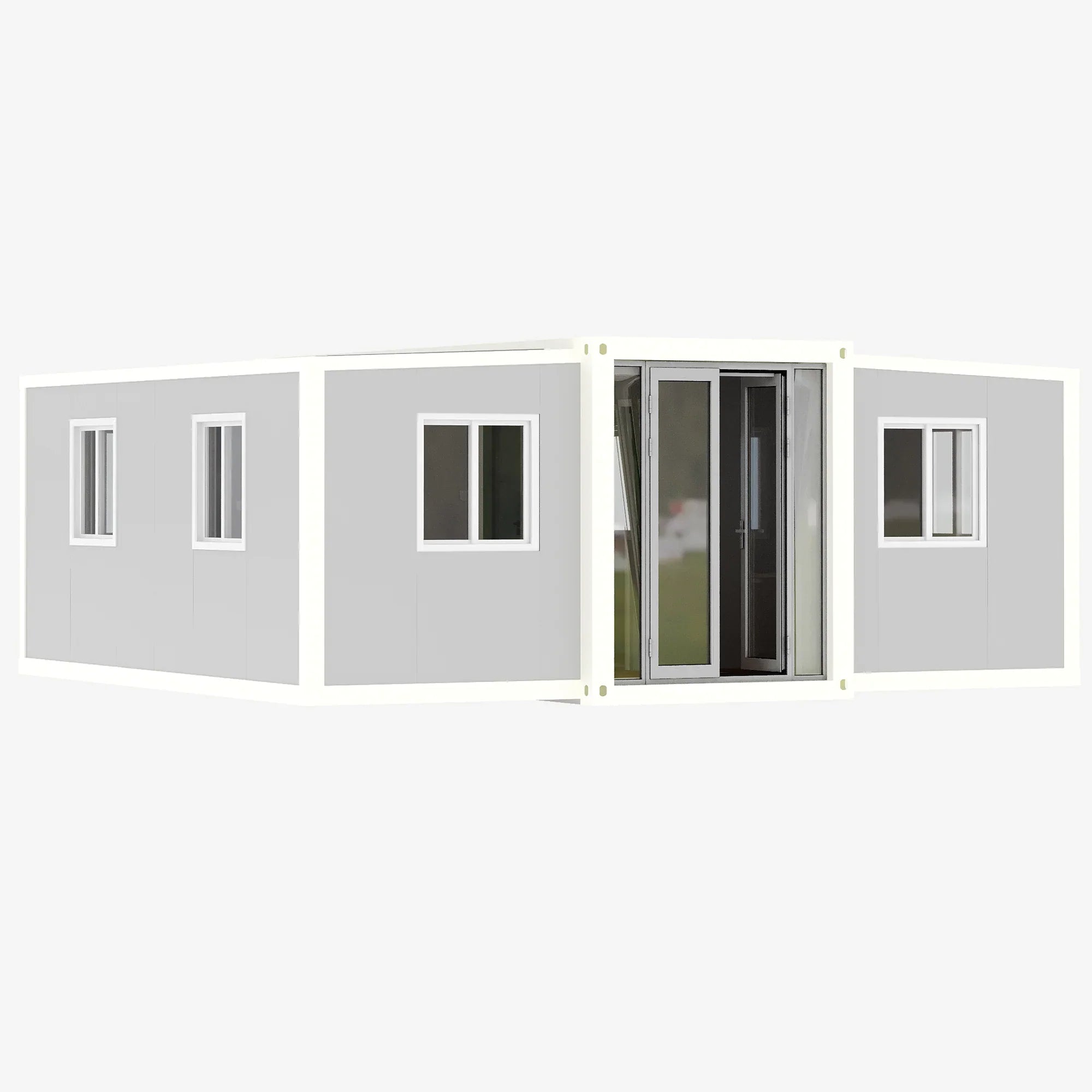 20ft Portable Prefab Modular Home Expandable Container House for Adults Living