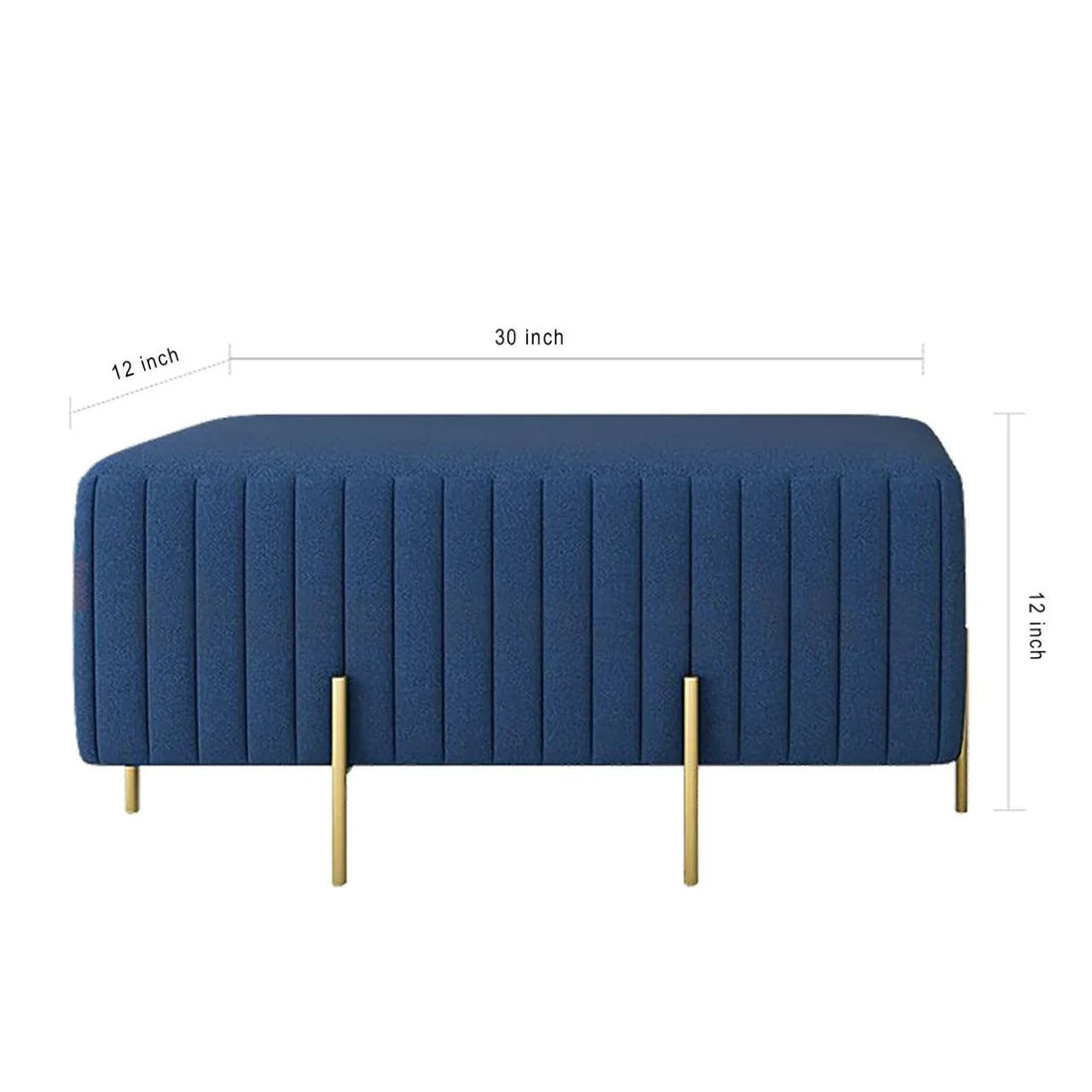 Wooden stool 2 Seater With Steel Stand - 184
