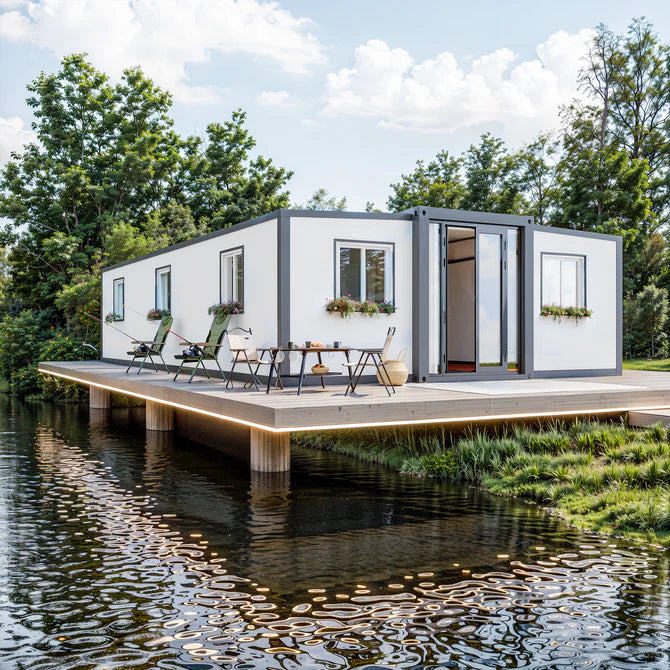 40ft Foldable 3-Bedroom Container House — Modular Prefab Home with Kitchen & Bath