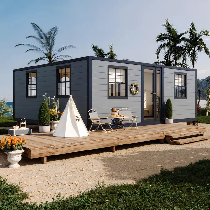 Modern 20ft Foldable Mobile Home with Full Kitchen & Bathroom