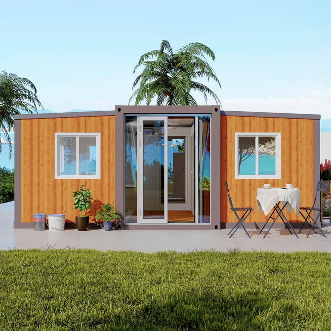 20ft Foldable 2-Bedroom Container Home — Expandable Modular Prefab House