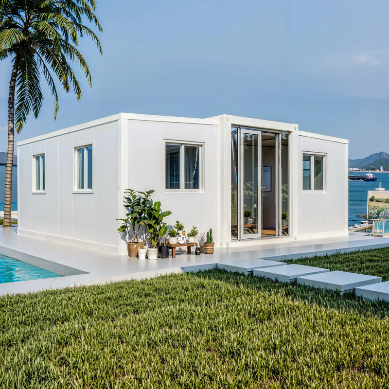 20ft Portable Prefab Modular Home Expandable Container House for Adults Living
