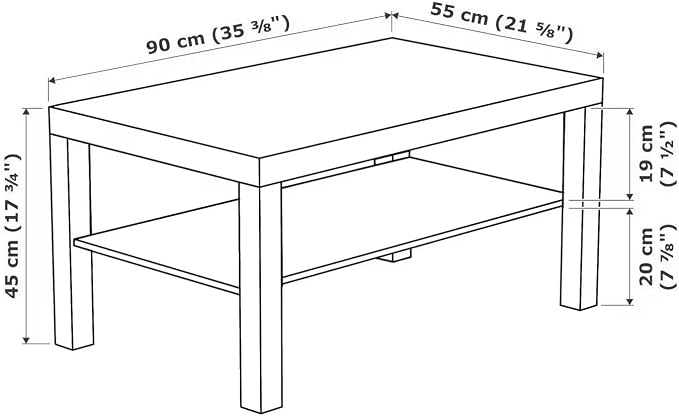 Ikea LACK coffee table, 90x55 cm, white