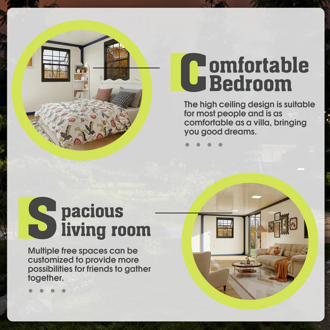 40ft Foldable 3-Bedroom Container House — Expandable Modular Prefab Home