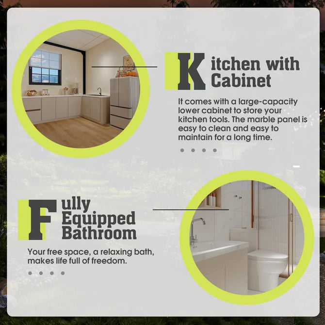 Modern 20ft 2-Bedroom Folding House — Portable Prefab Container Home
