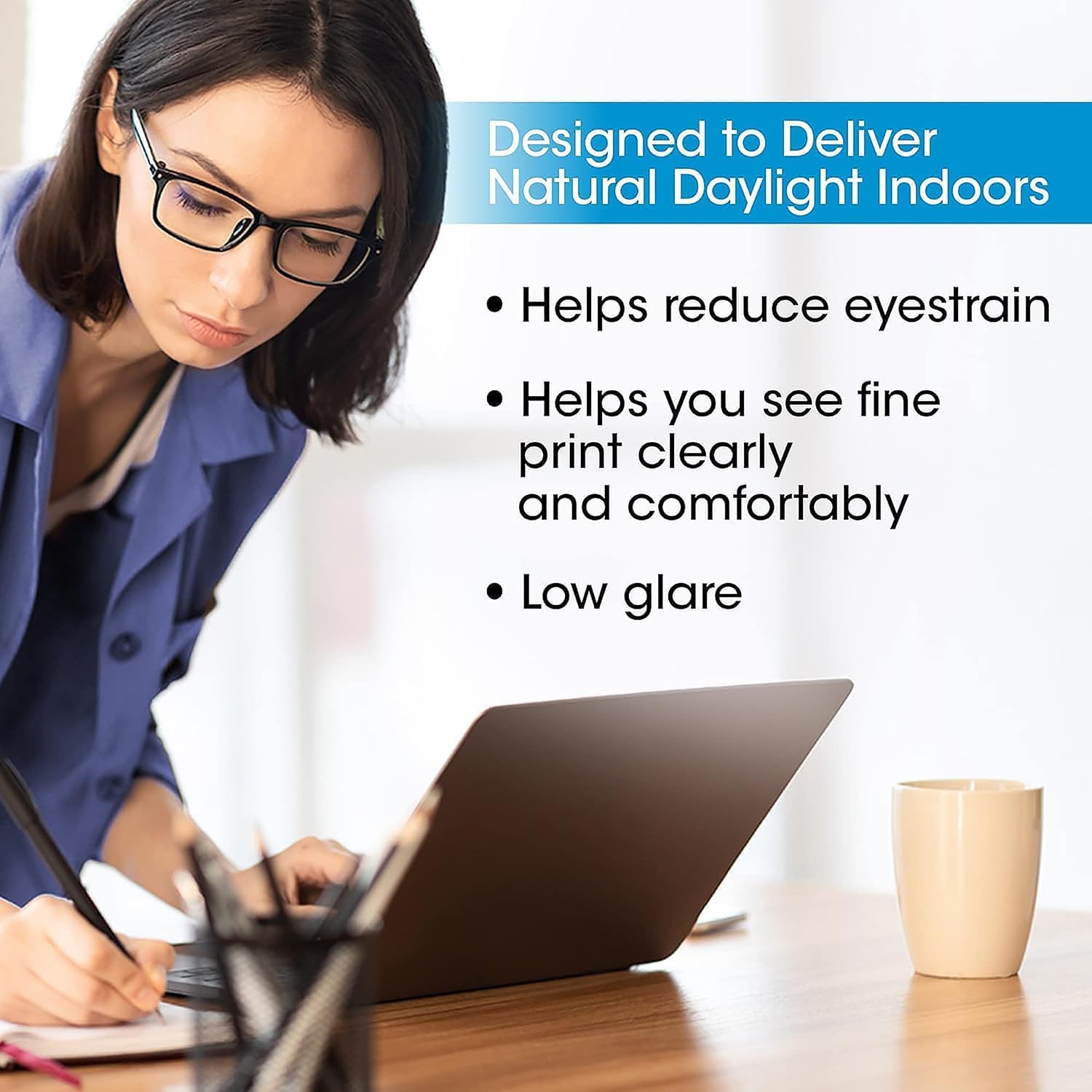 Direct LED Desk Lamp with USB Port - Modern, Adjustable, Desk Light