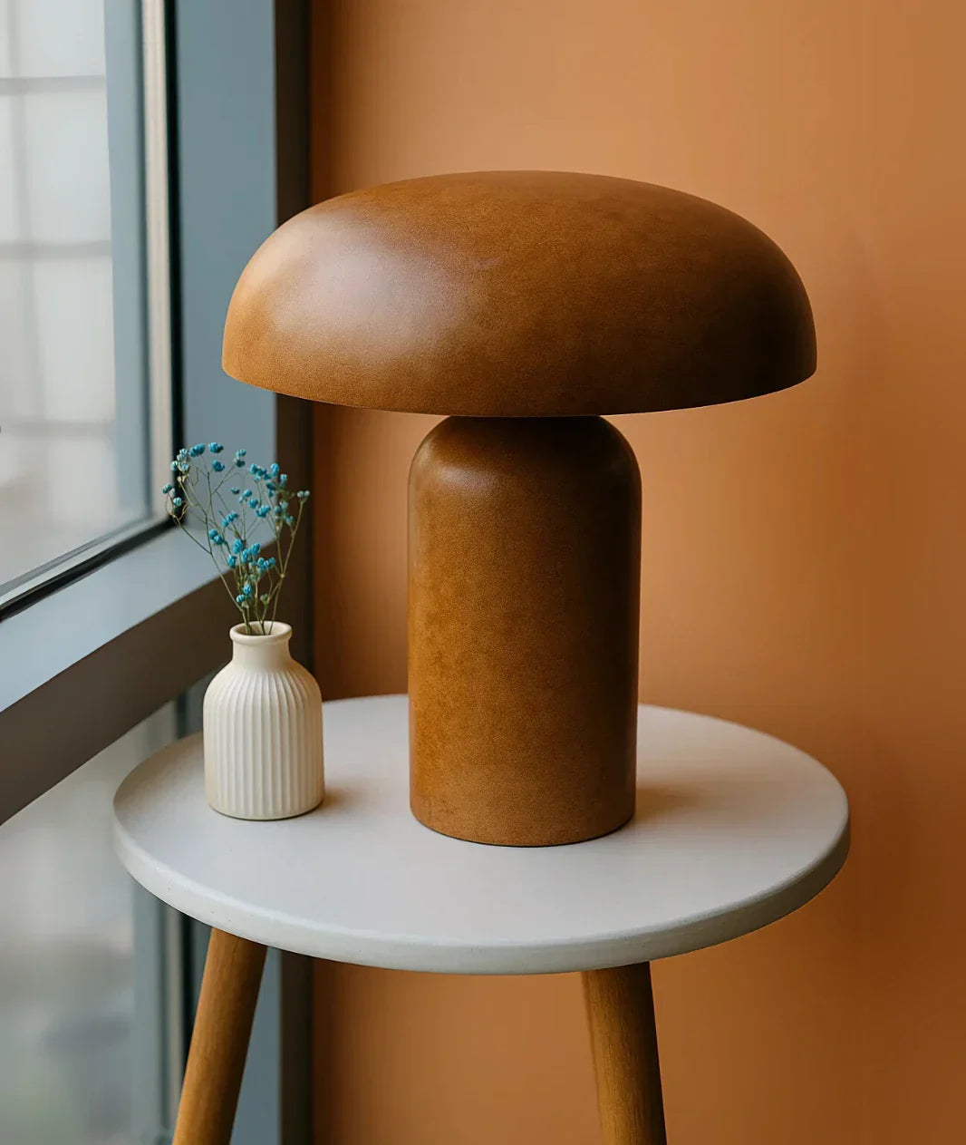 Mushroom Wooden Lamp