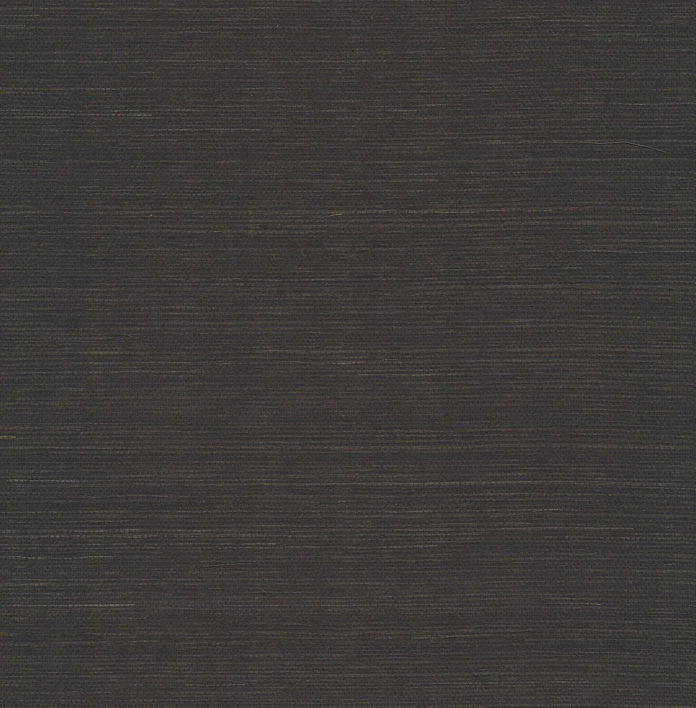 Grasscloth Wallpaper - Black
