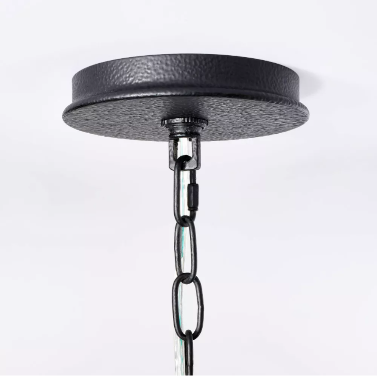 Metal Chandelier Black