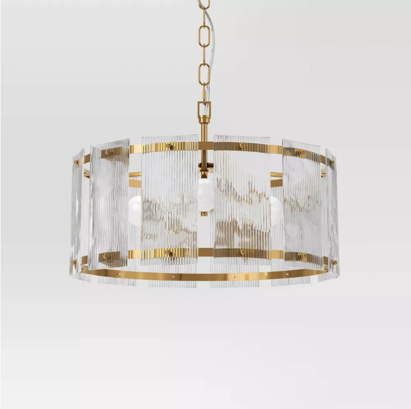 Glam Glass Ceiling Chandelier