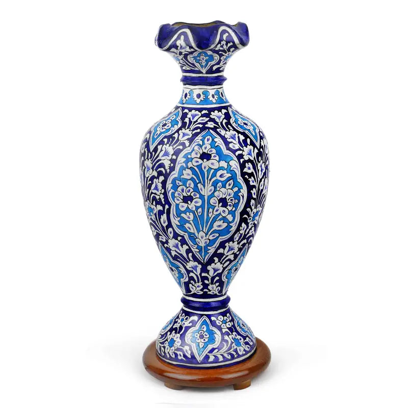 Illimunated Vase Camel Skin Ambiance Floor Lamp