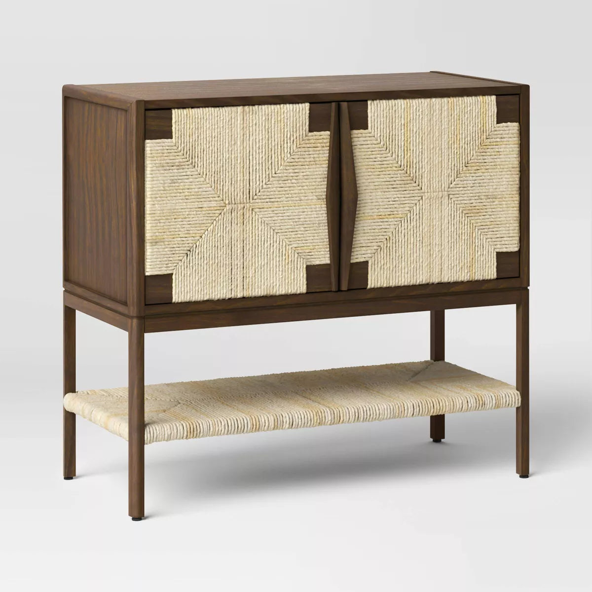 Woven Brown Accent Table