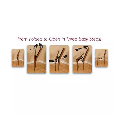 Slat Back Folding Chair