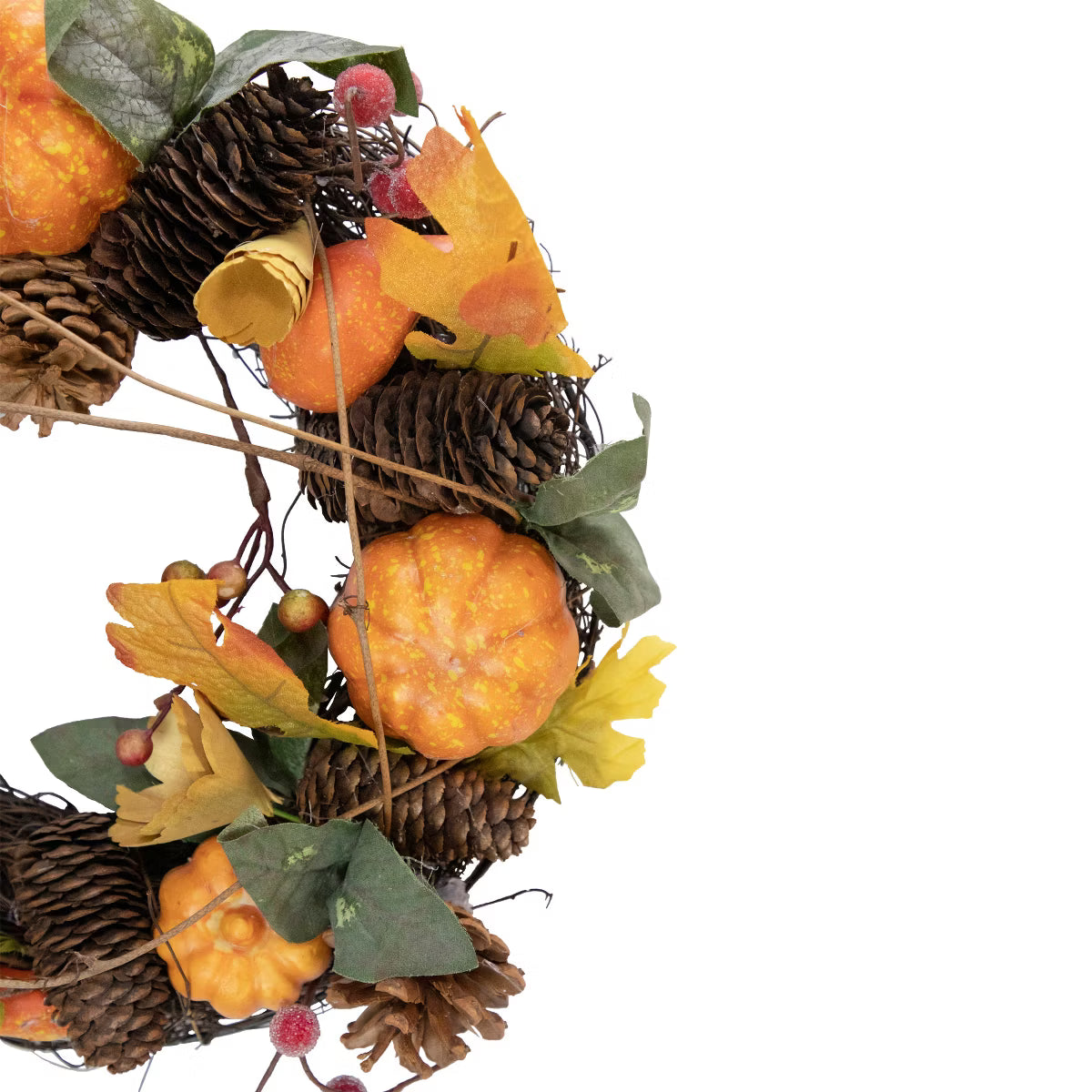 Vine and Pinecone Artificial Fall Harvest Small Twig