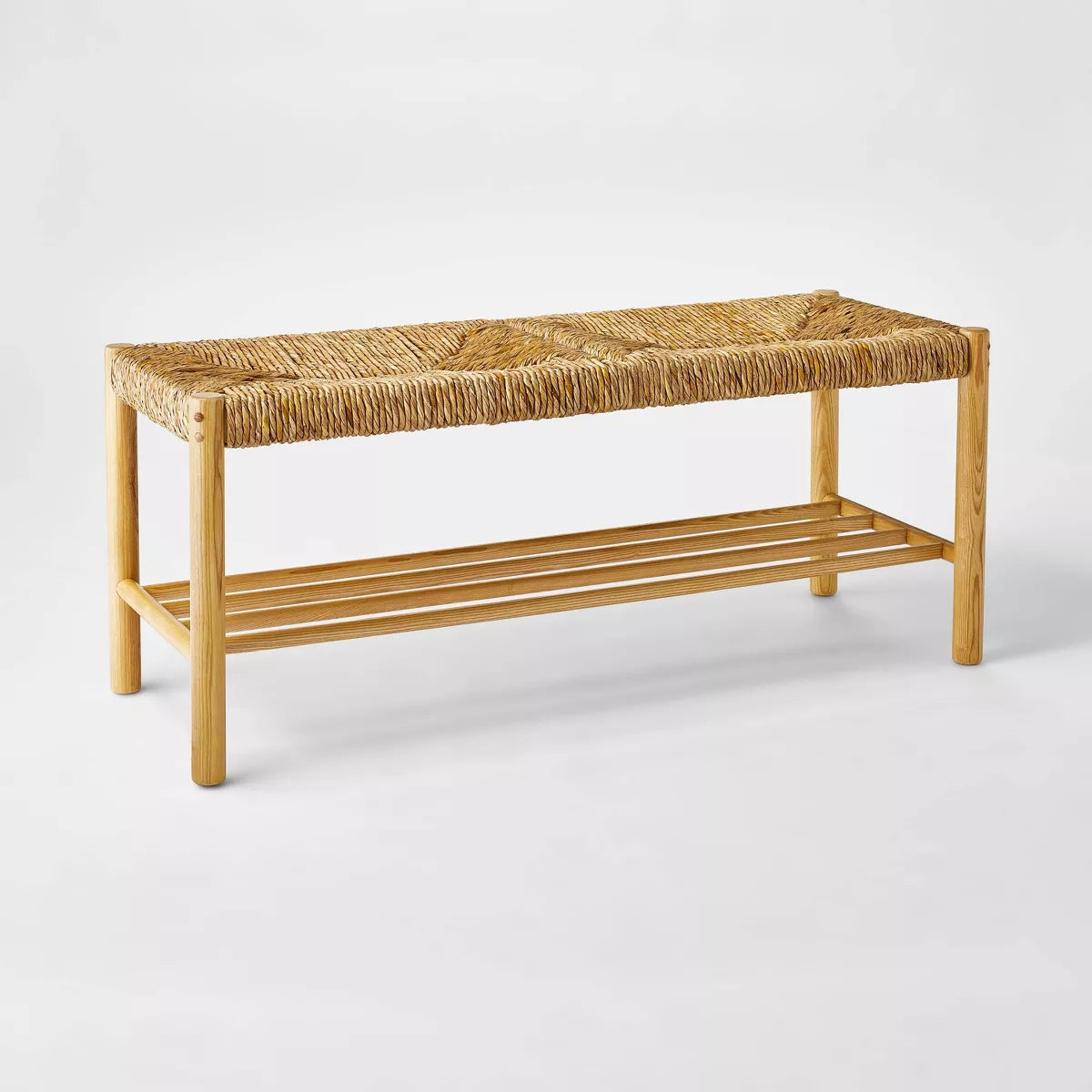 Bench & Woven Frame Light