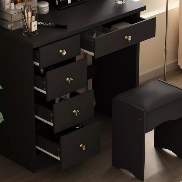 Vanity Table Set with Stool