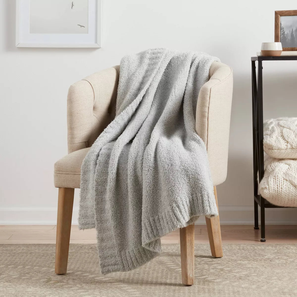 Cozy Knit Throw Blanket