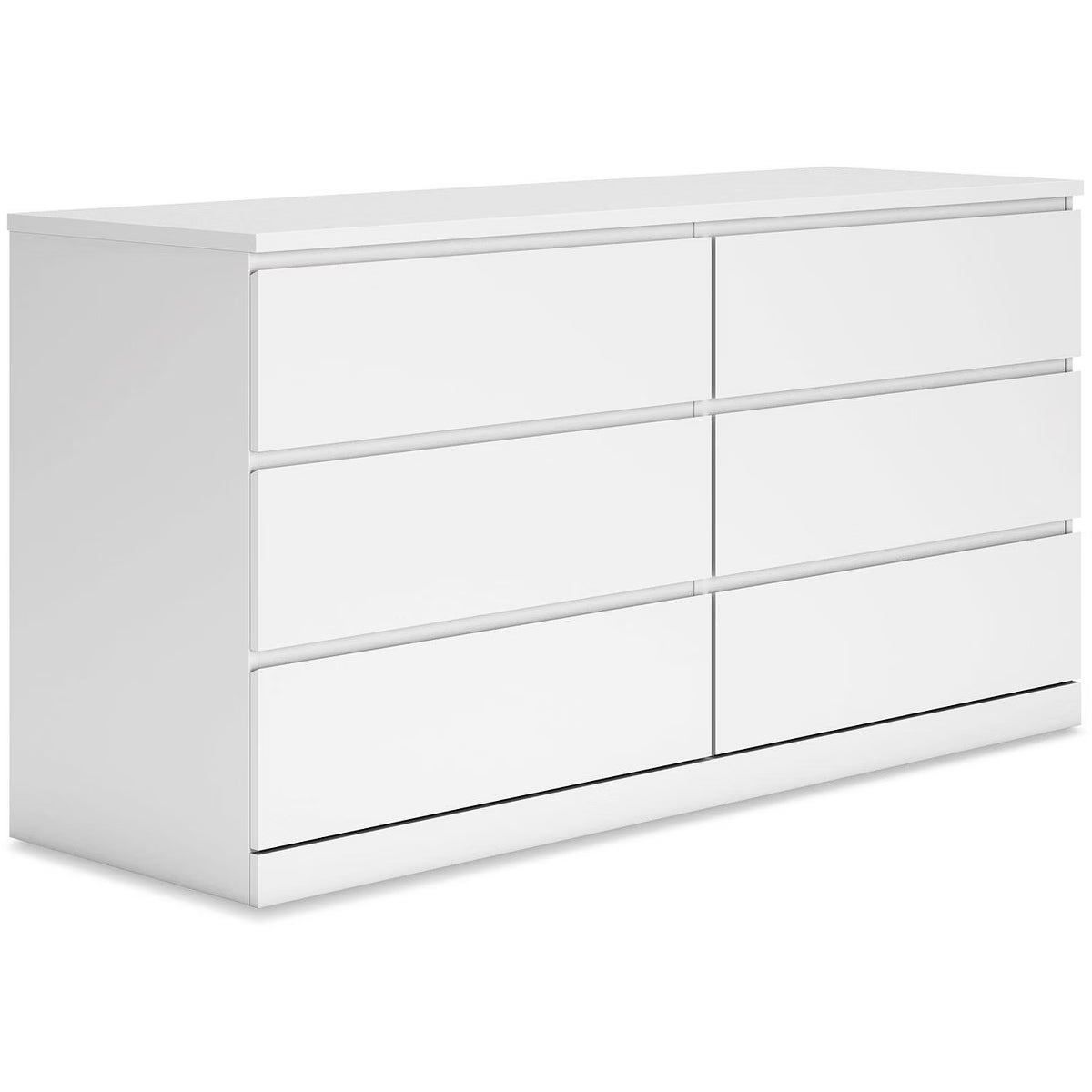 Onita Modern 6 Drawer Dresser, White