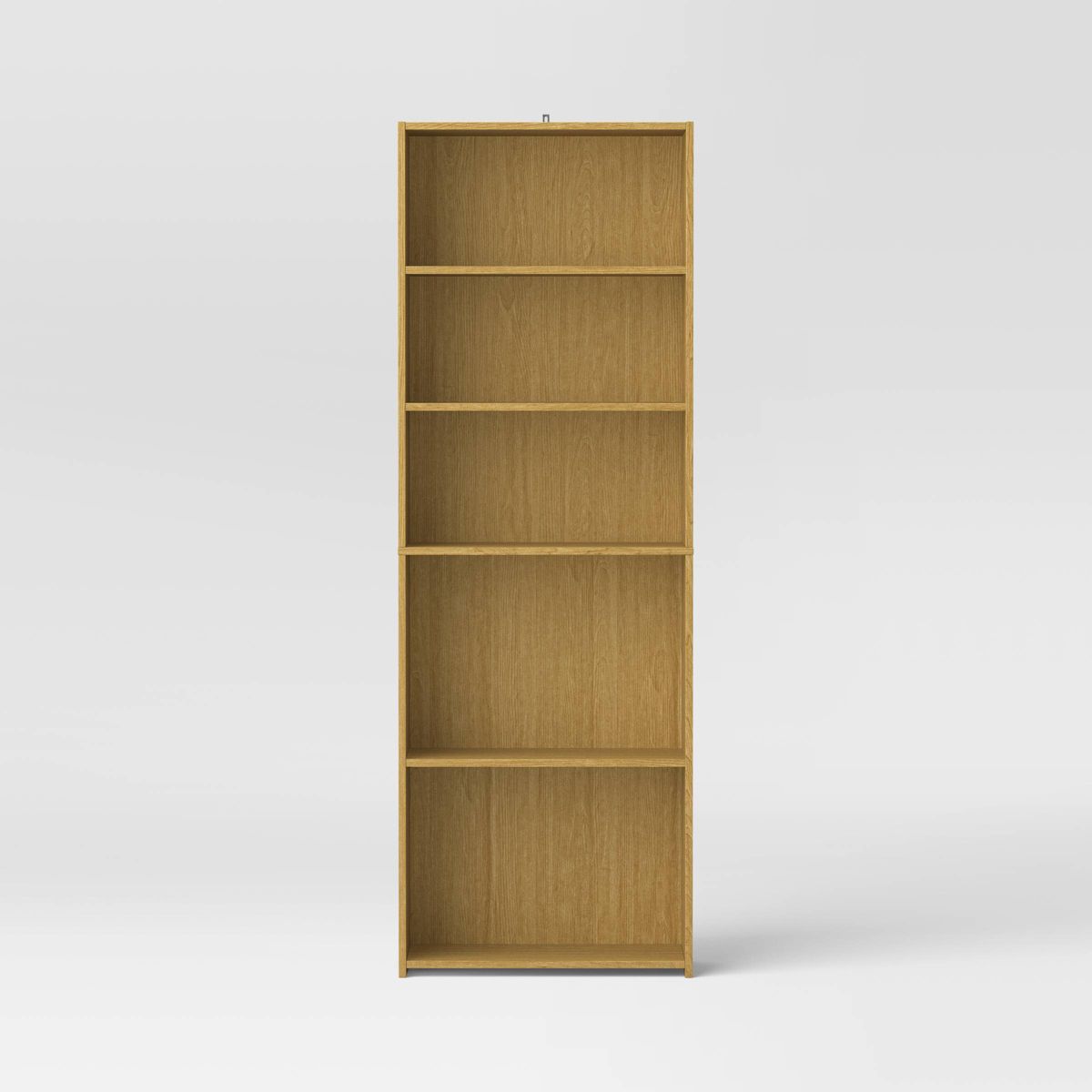 5 Shelf Dorm Bookcase Natural Wood - Room Essentials