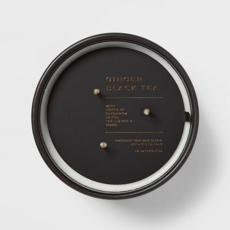 Ginger Black Tea Musk Black Label Jar Candle