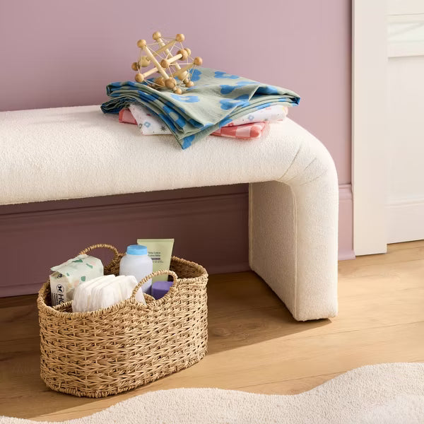 Woven Diaper Caddy with Dividers